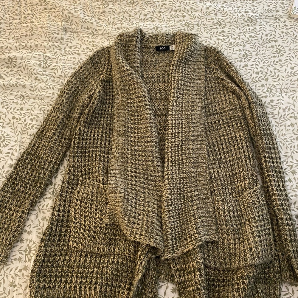 BDG Olive Knit Cardigan